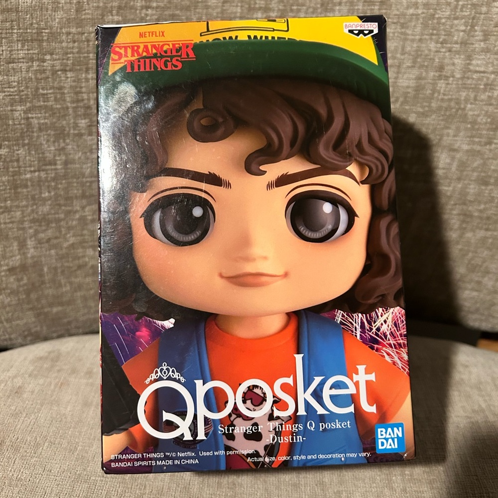 Bandai Q Posket Stranger Things Dustin Doll